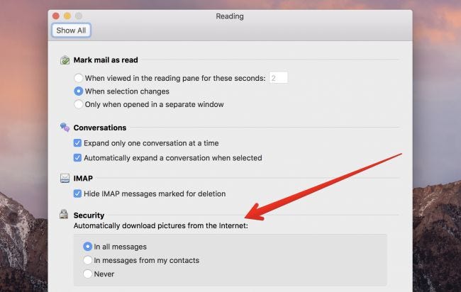 change the email picture on outlook for mac